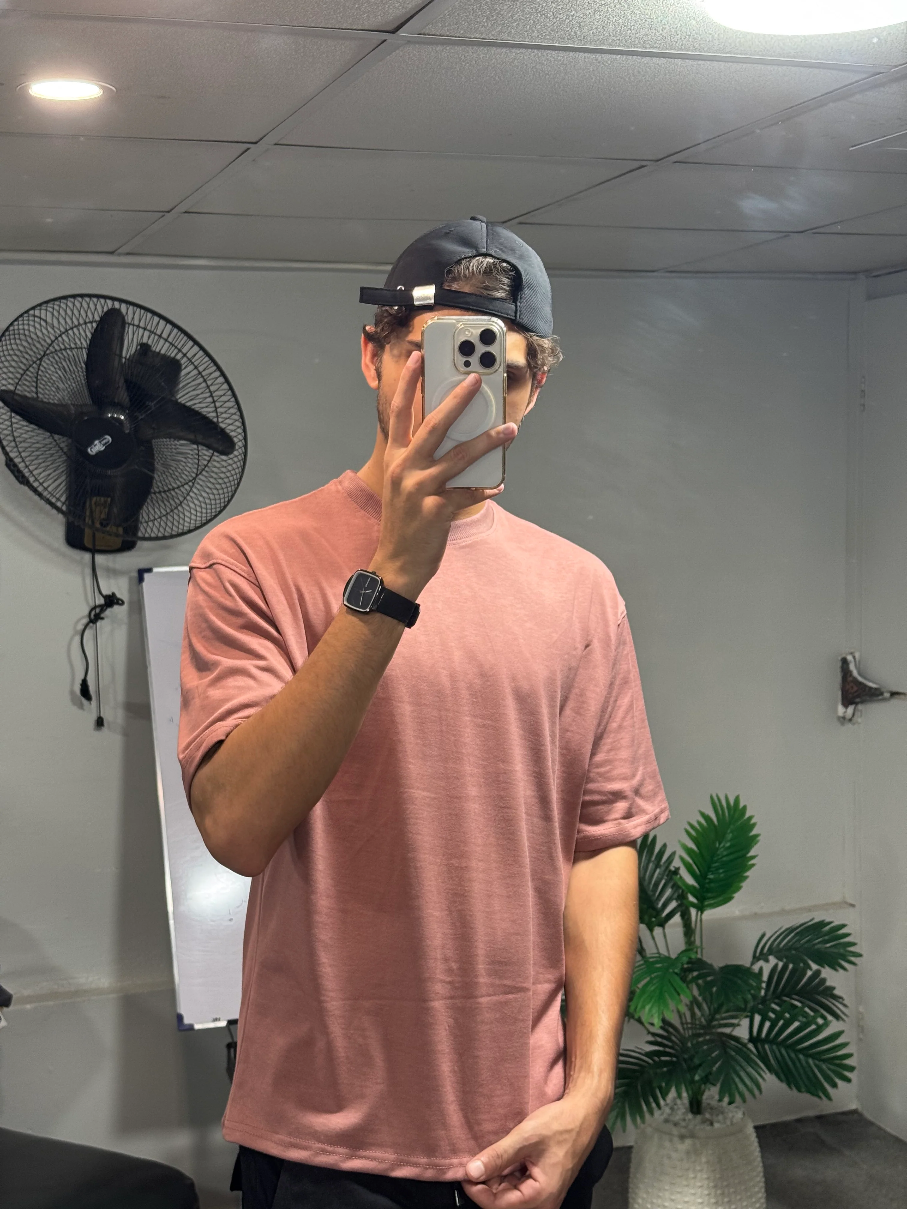 Oversized Tee - Ash Pink - Image 5