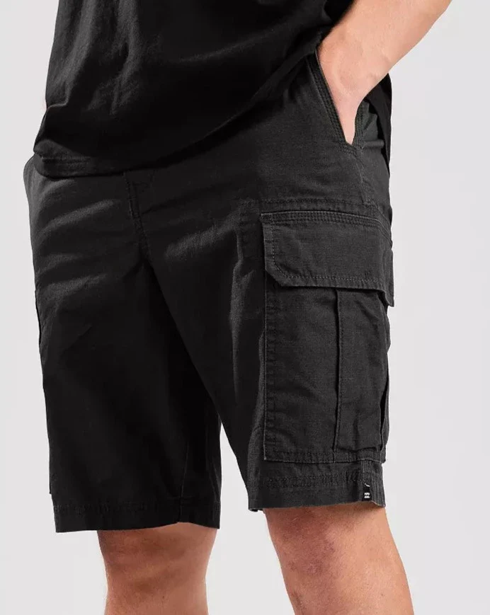 Black Cargo Shorts - Image 3