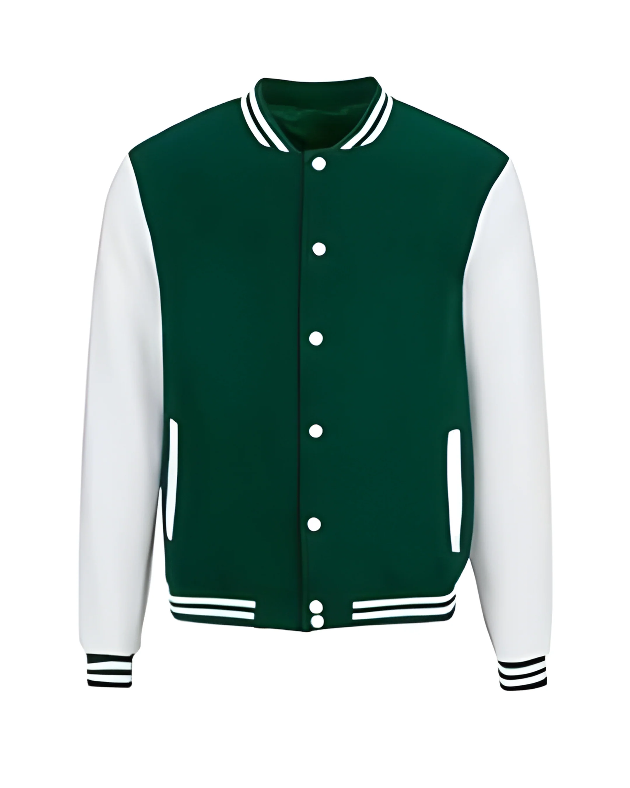 Bottle Green Varsity Jacket - Image 3