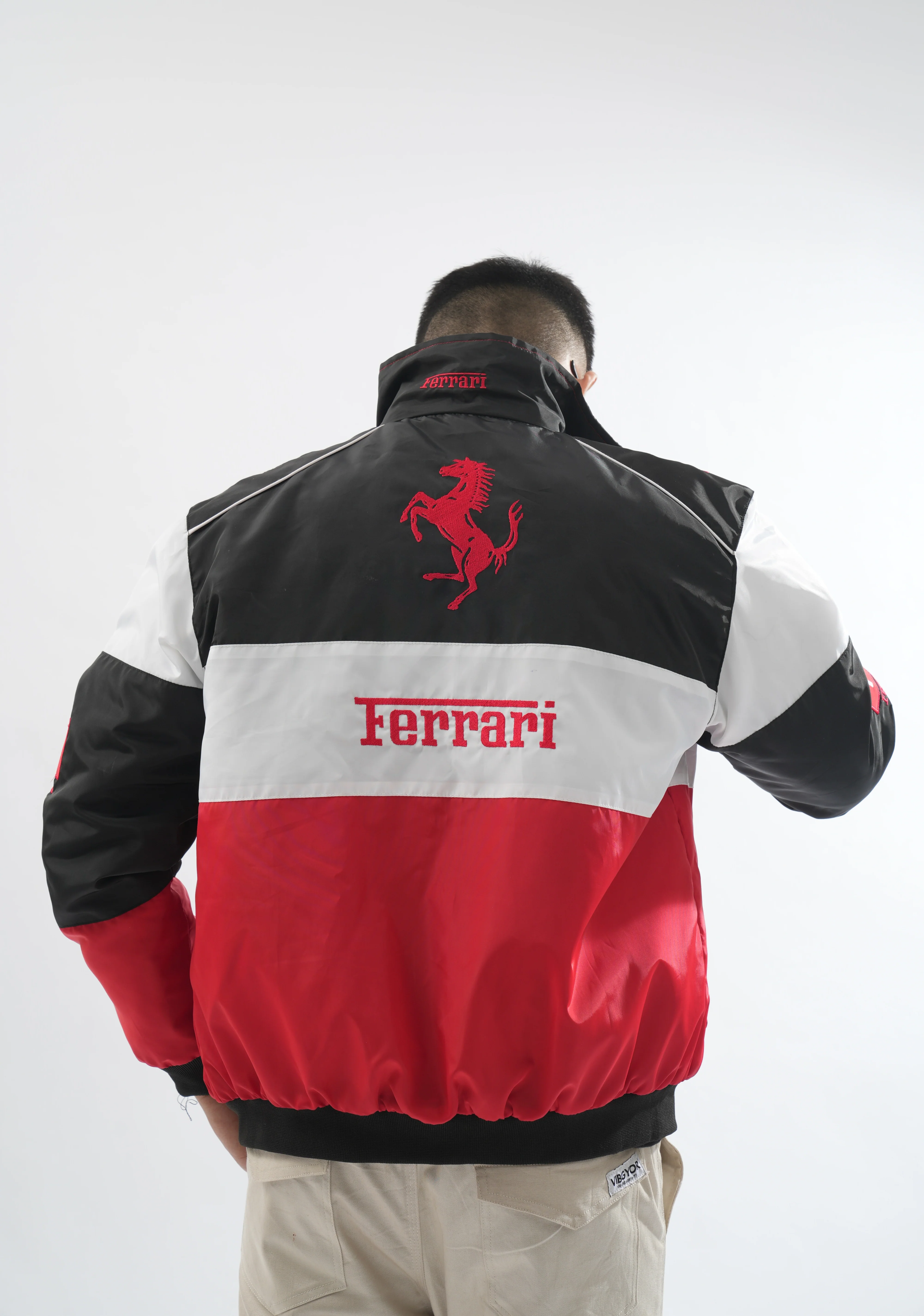 Racer Jacket in Red - Image 3