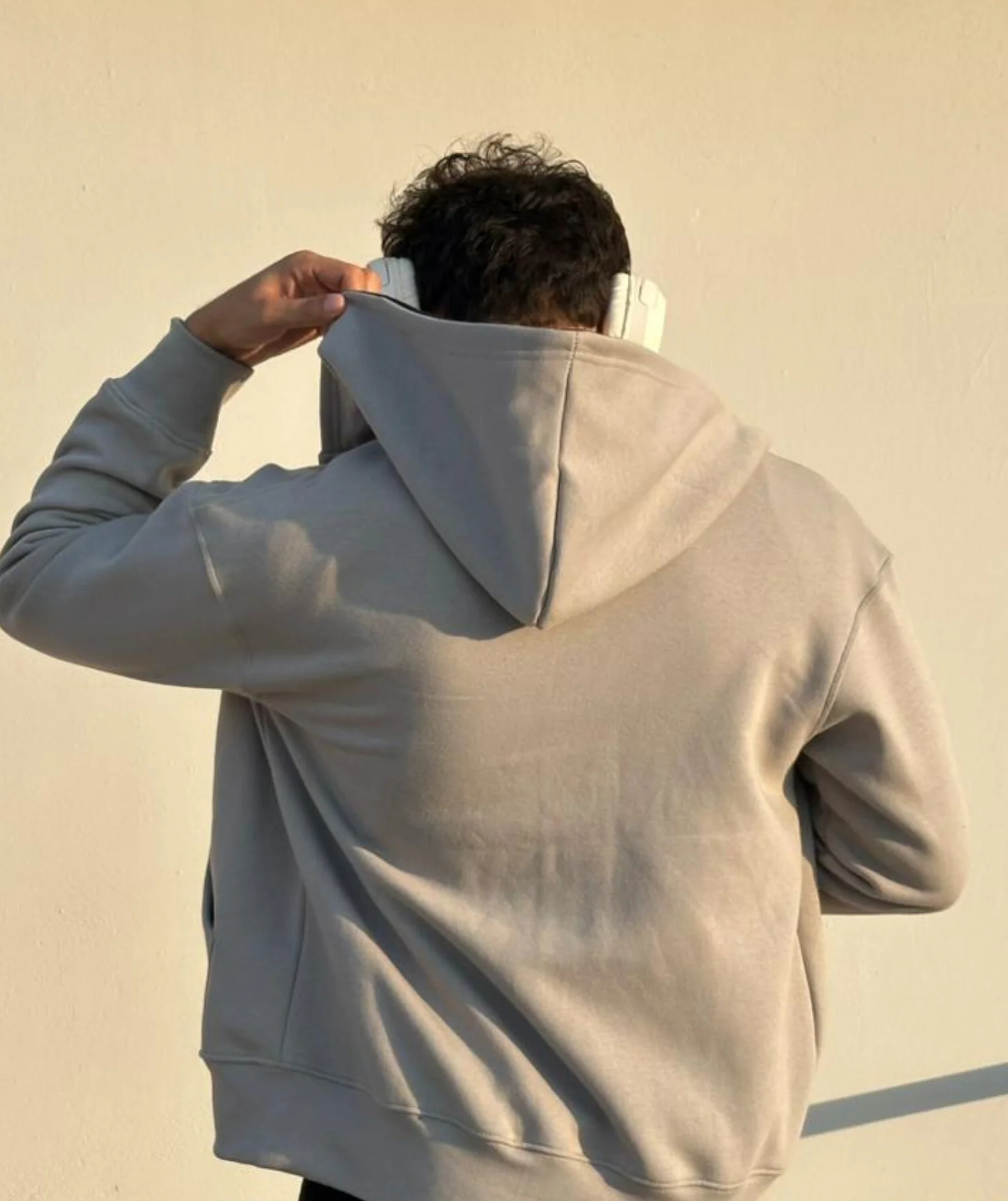 Ash Heavyweight Oversized Zip Hoodie - Image 4