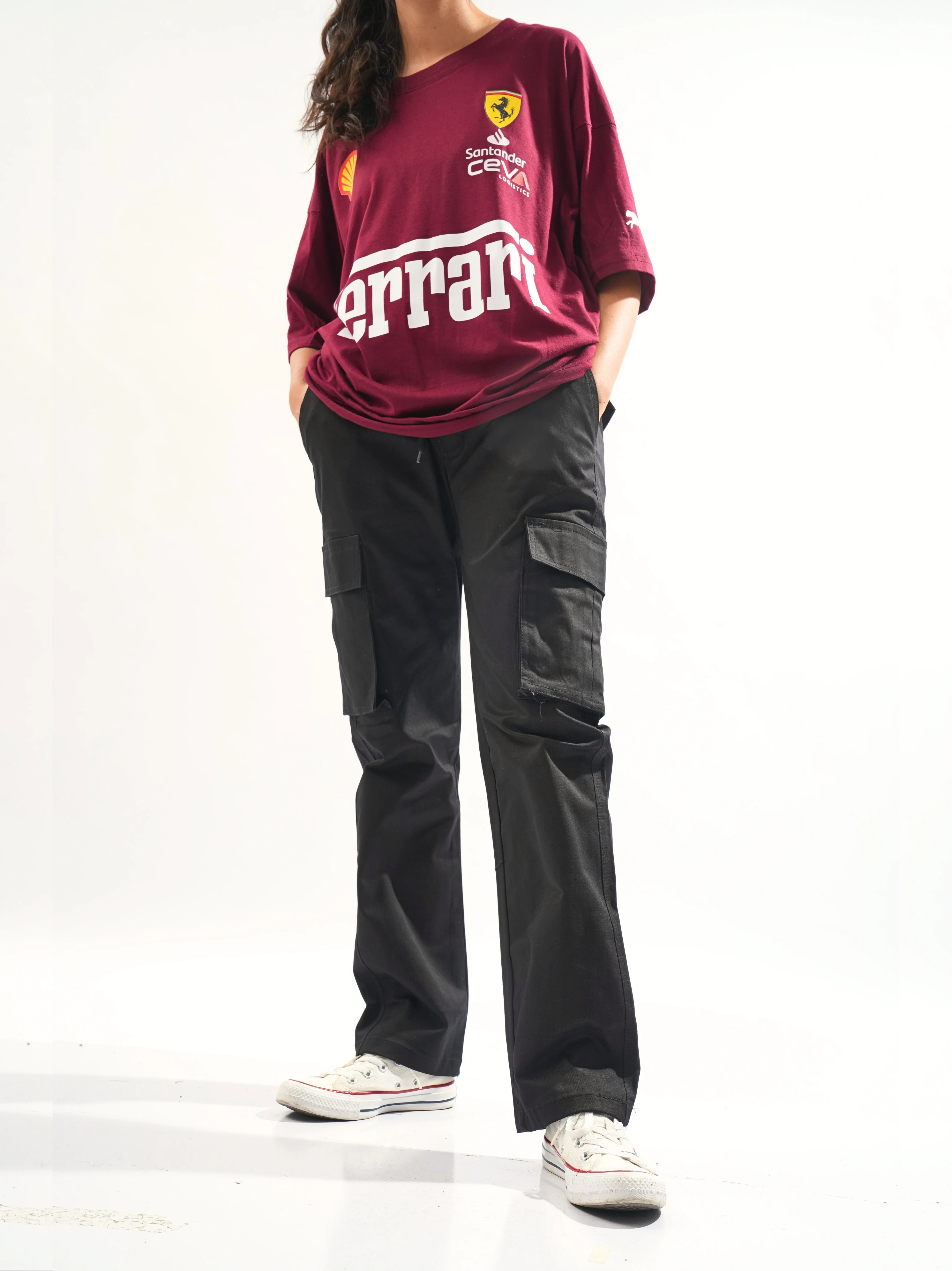 Loose-fit Black Cargo Pants - Image 3