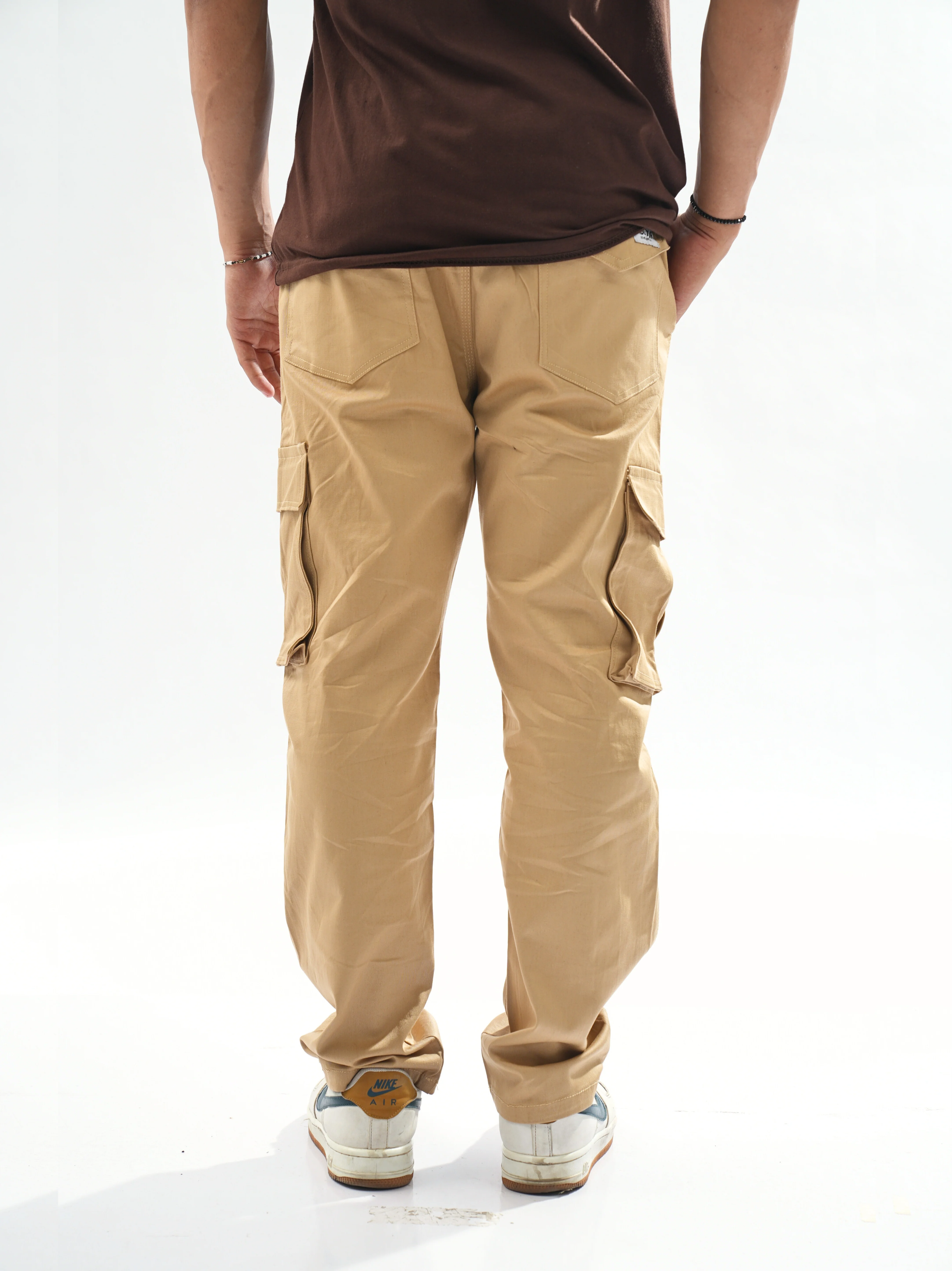 Loose-fit Khaki Cargo Pants - Image 5