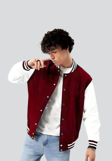 Maroon Varsity Jacket - Image 3
