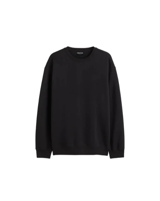 Oversized Resilient Sweatshirt (Black) - Image 3