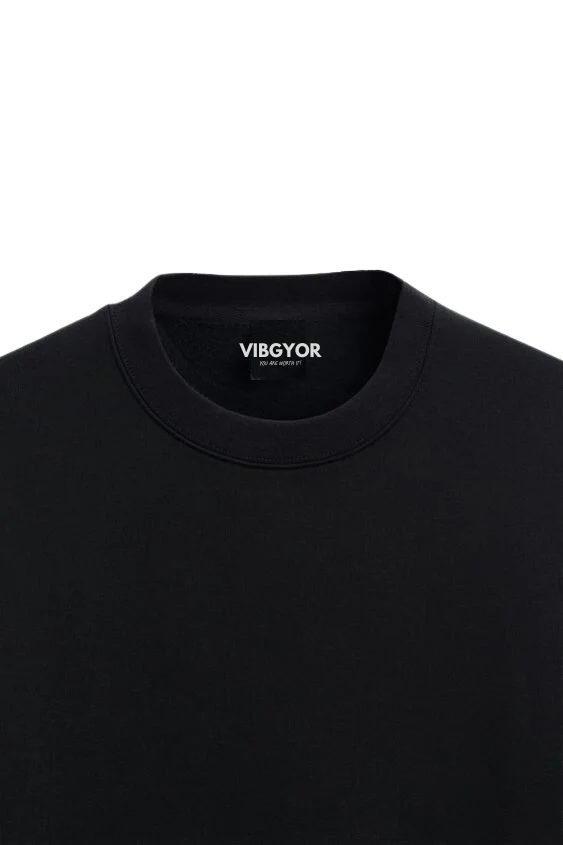 Oversized Resilient Sweatshirt (Black) - Image 4