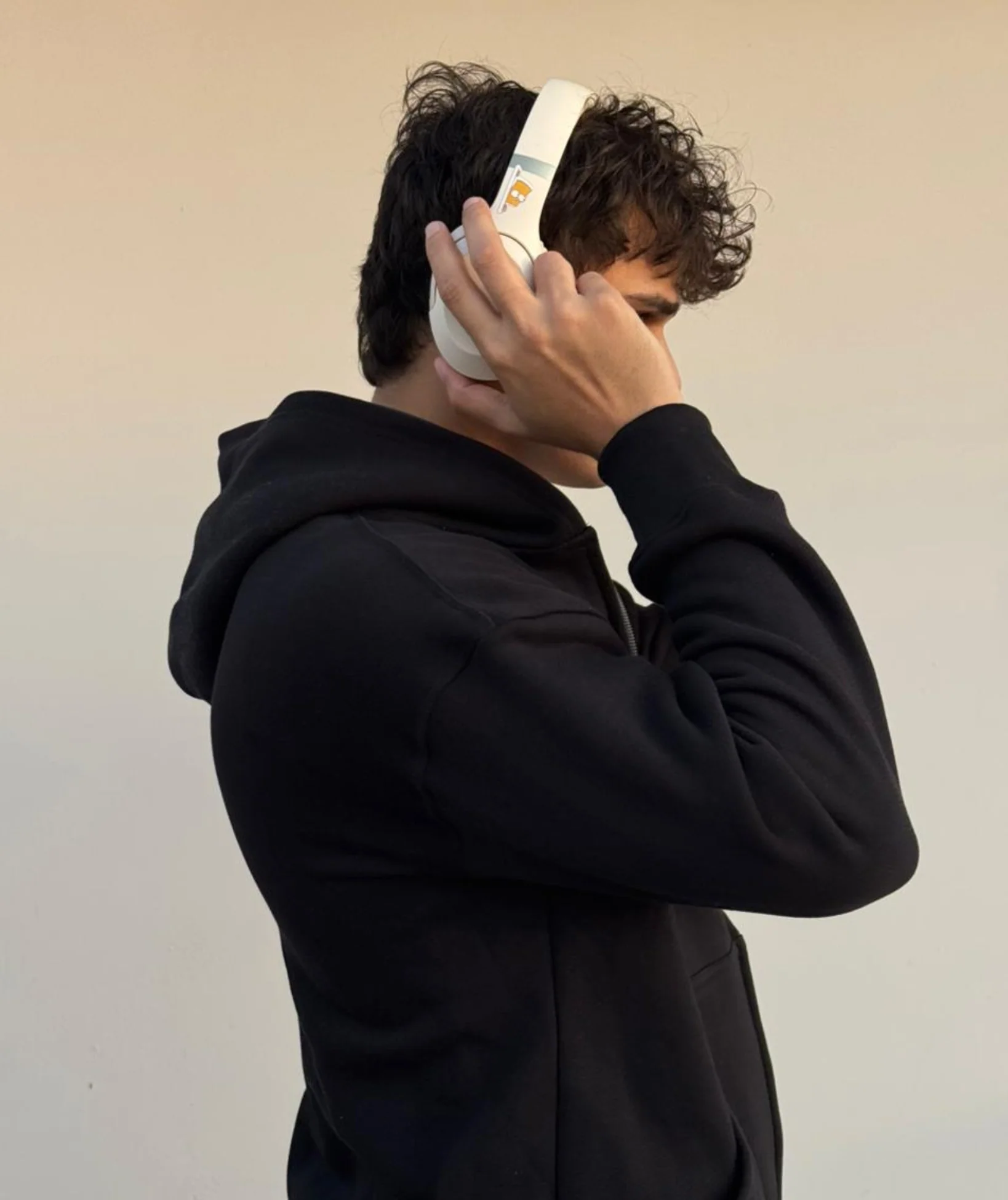 Black Heavyweight Oversized Zip Hoodie - Image 4