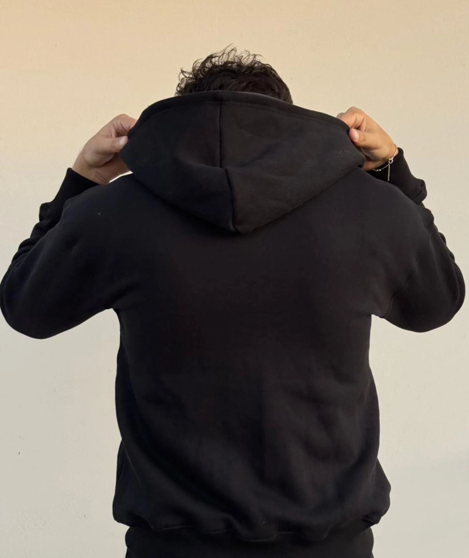 Black Heavyweight Oversized Zip Hoodie - Image 5